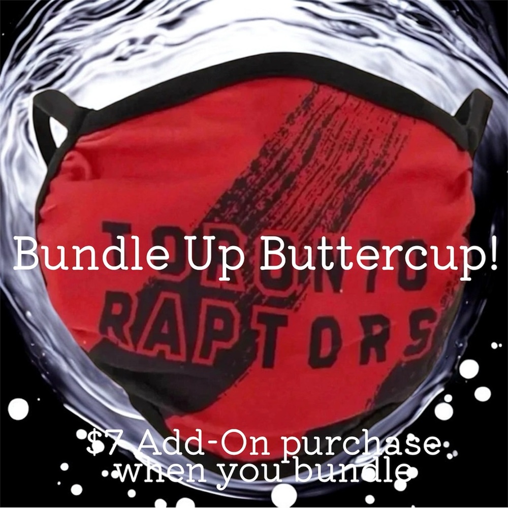 $7 Add-On 🆕Toronto Raptors Face Covering - Picture 2 of 15
